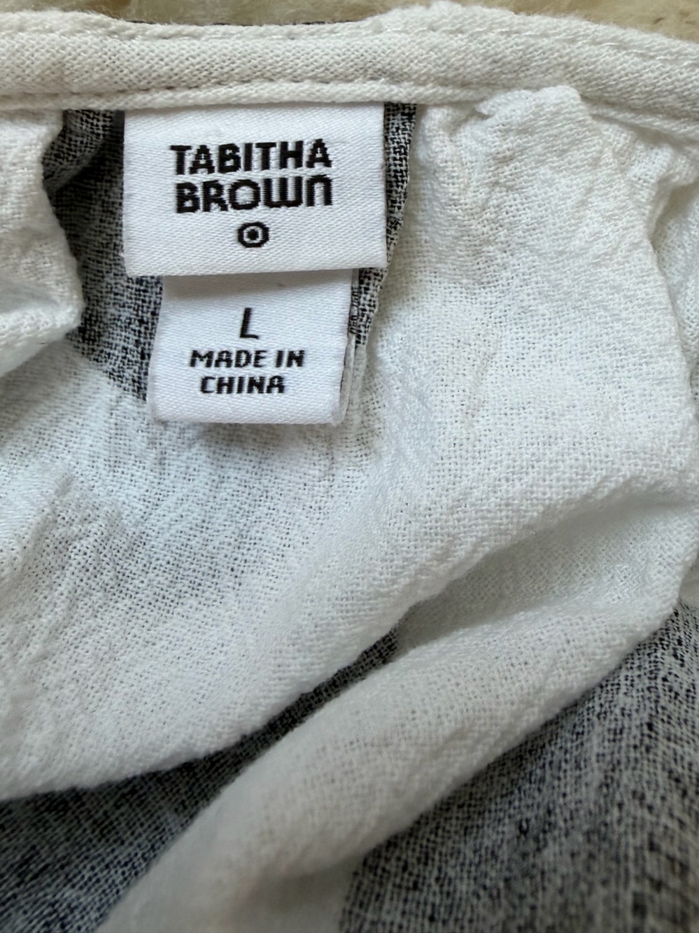 Tabitha Brown for Target Black & White Polka Dot Cover-Up Sundress. Size large. - Picture 7 of 10